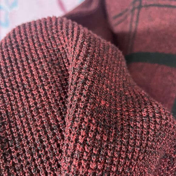 La Chateau Red Squared Cozy Casual Sweater Size XL - Picture 3 of 7